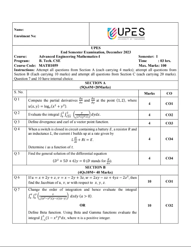 End-Sem 2023(December)[CSE]