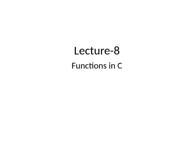 Unit 3:Arrays and Functions