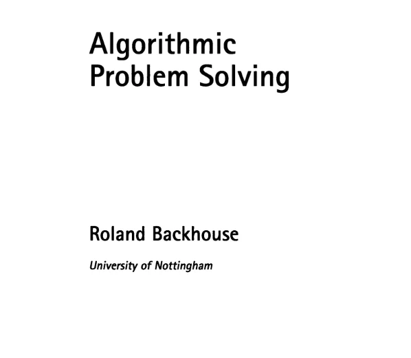 Problem Solving book